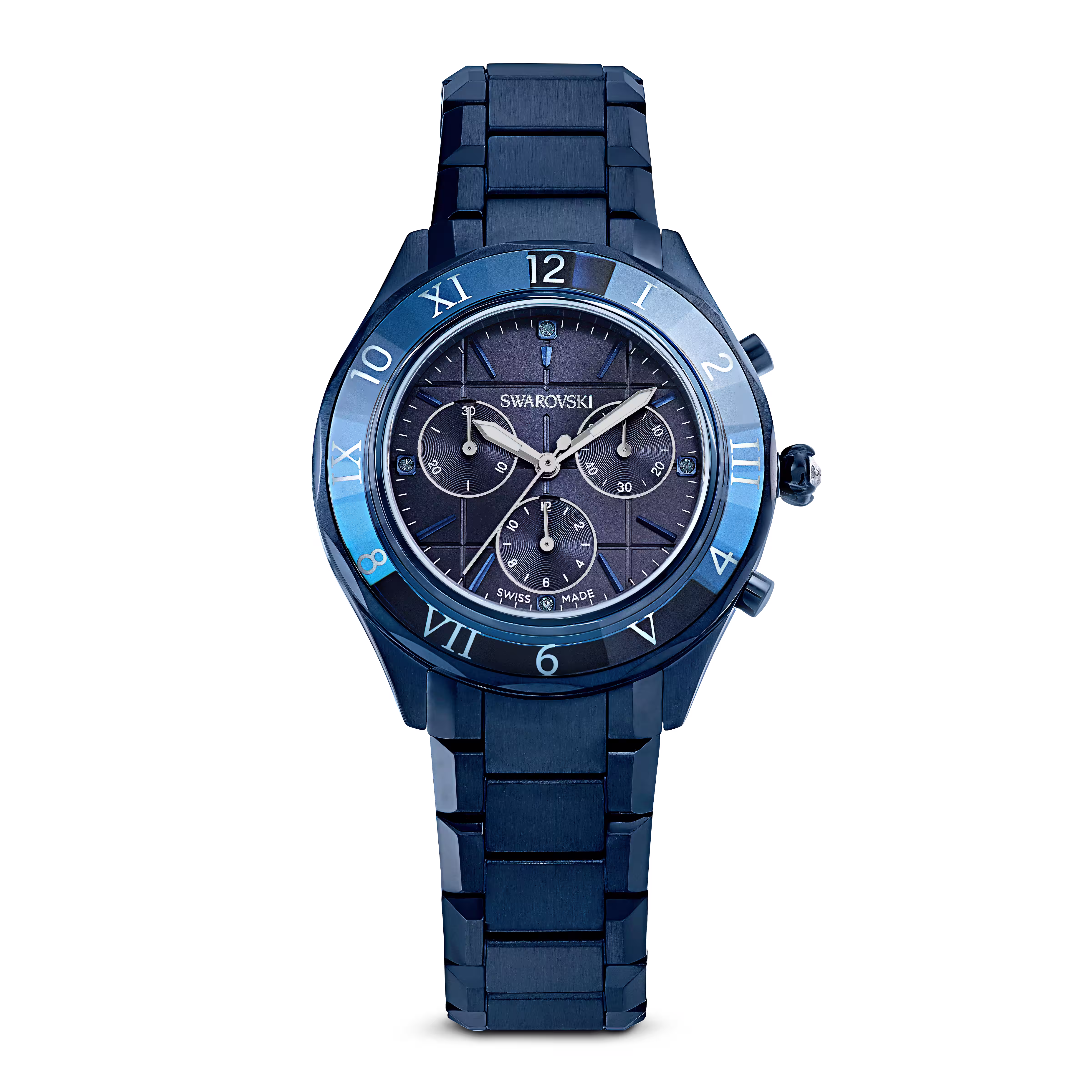 39 mm İsviçre Üretimi Mavi Saat