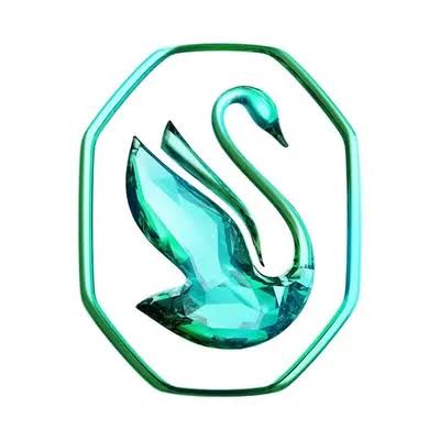 Yeşil Swarovski kristal imzası