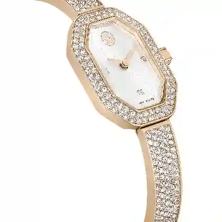 Resim Dextera Bangle Saat, İsviçre Üretimi, Metal bileklik, Rose Altın tonu, Pembe altın rengi yüzey