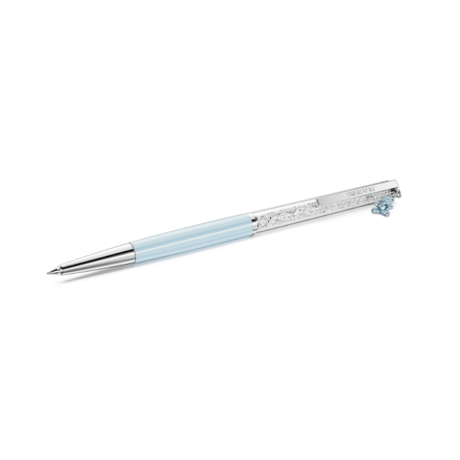 Resim Crystalline Tükenmez Kalem, Ayıcık, Mavi, Mavi lakeli, krom kaplama