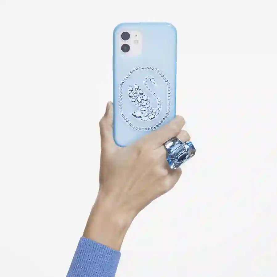 Resim Akıllı Telefon Kılıfı, Kuğu, iPhone® 13 Pro, Mavi