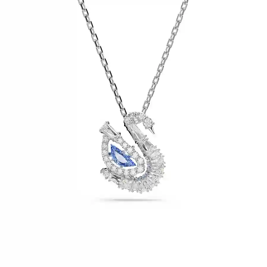 Resim Swan Kolye, Karışık kesimler, Kuğu, Mavi