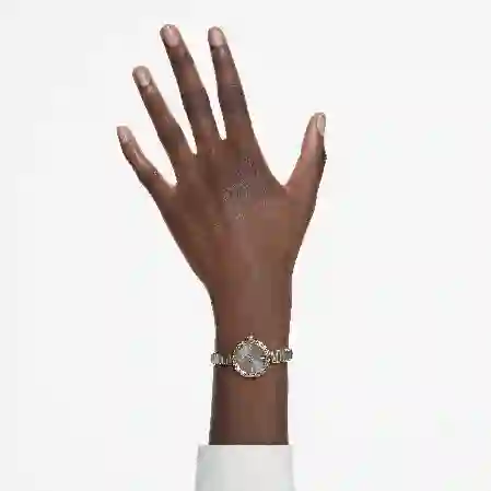 Resim Matrix Bangle Saat, İsviçre Üretimi, Kristal bileklik, Gri, Pembe altın rengi yüzey
