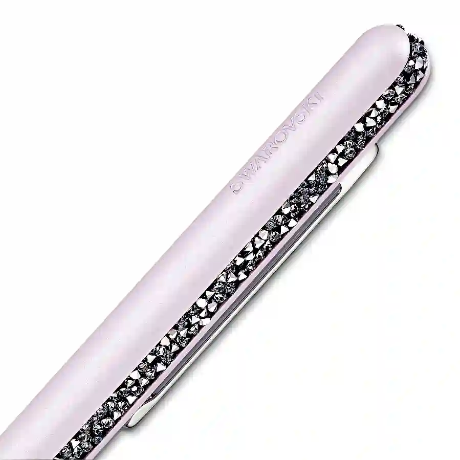 Resim Crystal Shimmer Tükenmez Kalem, Pembe, Pembe lakeli, krom kaplama