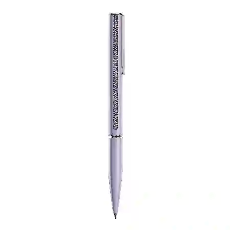 Resim Crystal Shimmer Glide Tükenmez Kalem, Mor, Mor lakeli, krom kaplama