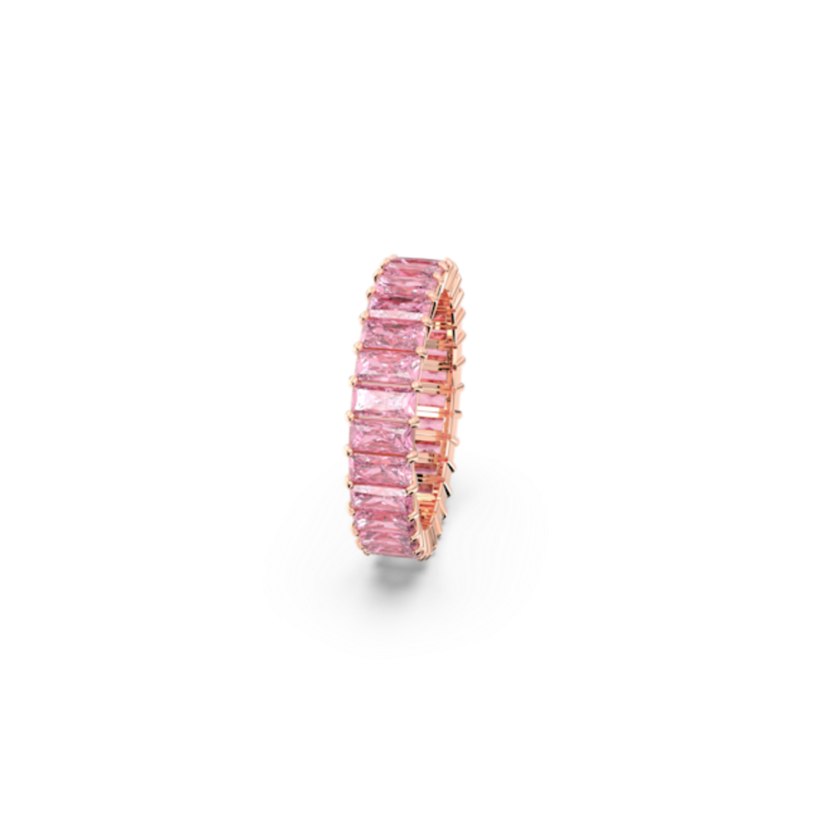 Resim Matrix Yüzük, Baget kesim, Pembe, Pembe altın rengi kaplama