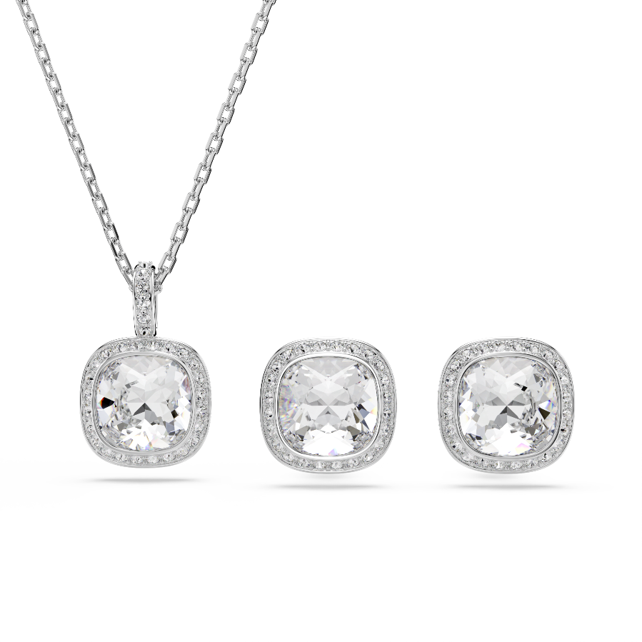 Resim Una Angelic Set, Yastık kesim, Beyaz, Rodyum kaplama