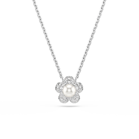 Resim Ariana Grande x Swarovski Kolye,Beyaz,Rodyum kaplama