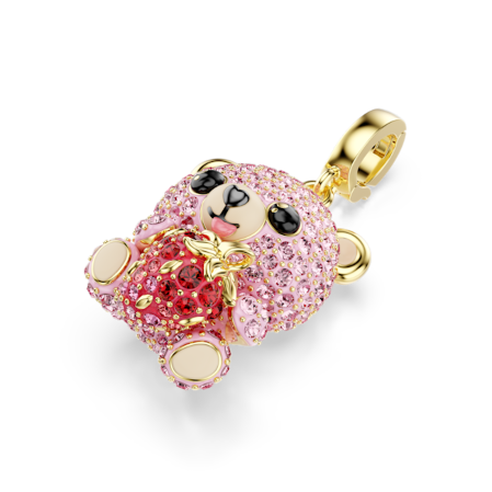 Resim Idyllia Charm, Karışık kesimler, Ayıcık, Pembe, Altın rengi kaplama