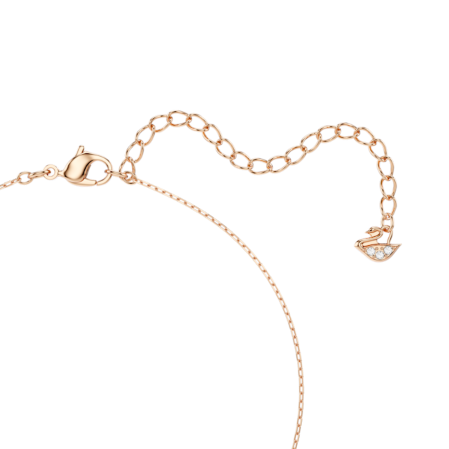 Resim Swarovski Infinity Kolye, Sonsuzluk ve kalp, Beyaz, Karışık metal yüzey