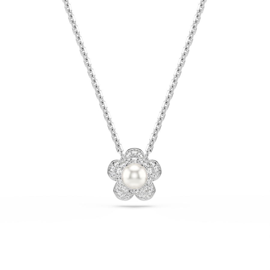 Resim Ariana Grande x Swarovski Kolye,Beyaz,Rodyum kaplama