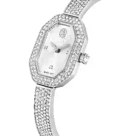 Resim Dextera Bangle Saat, İsviçre Üretimi, Metal bileklik, Gümüş Rengi, Paslanmaz çelik