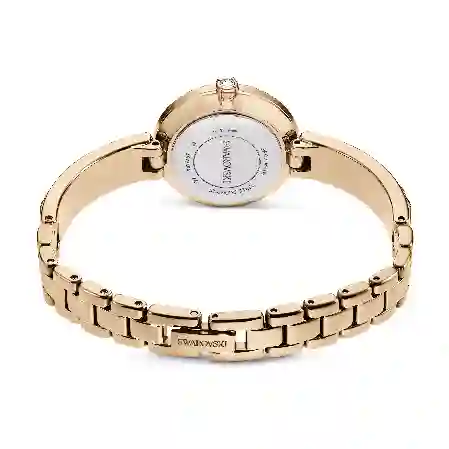 Resim Matrix Bangle Saat, İsviçre Üretimi, Kristal bileklik, Beyaz, Pembe altın rengi yüzey