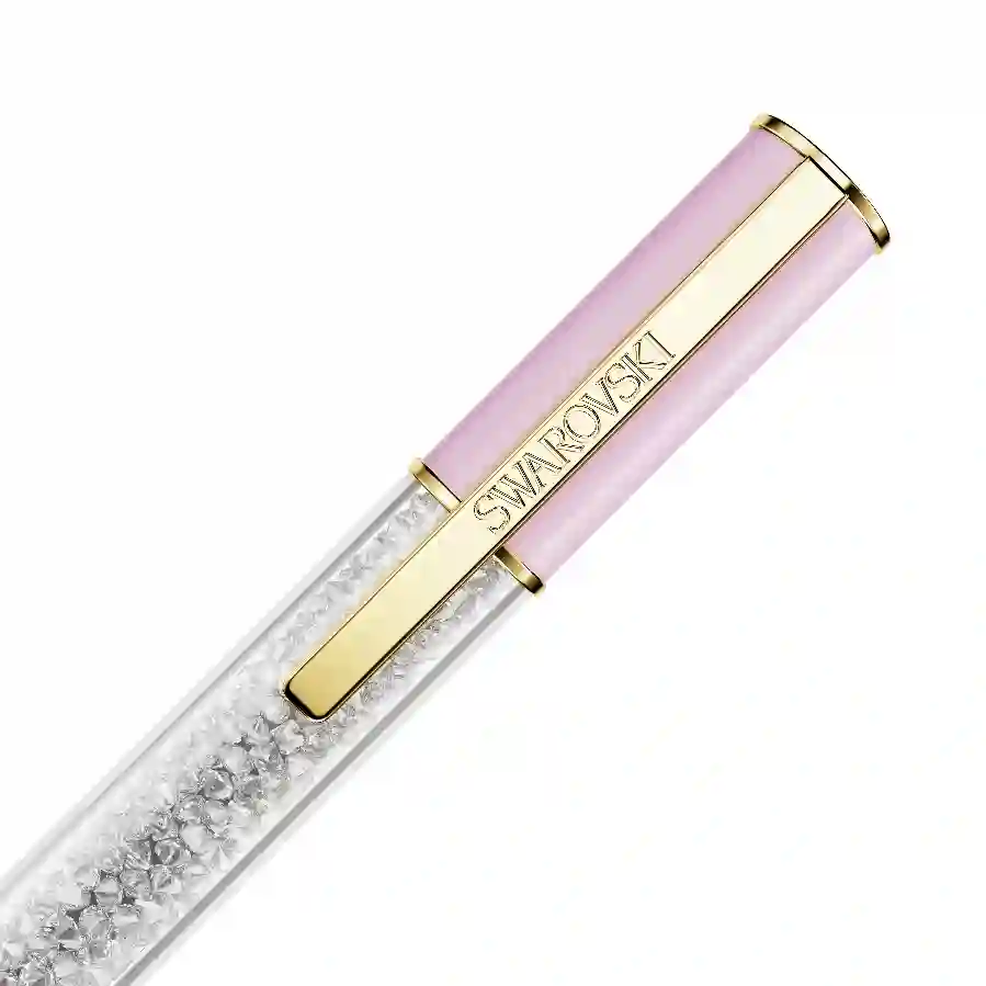 Resim Crystalline Lustre Tükenmez Kalem, Pembe, Altın rengi kaplama