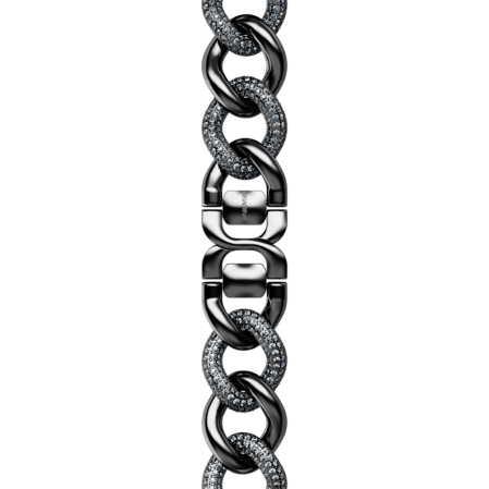 Resim Sparkling Zincir kordon, Apple Watch® 40 mm ve 41 mm ile uyumlu, Siyah, Siyah yüzey