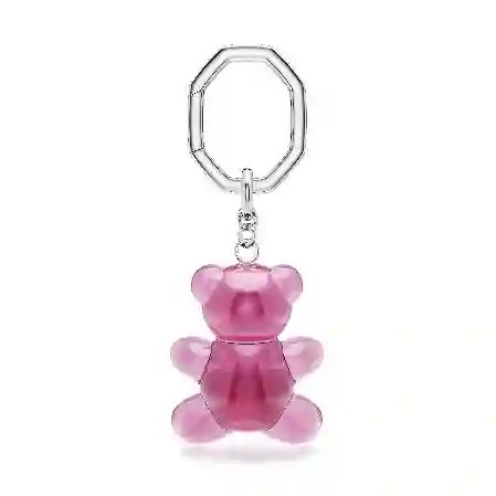 Resim Teddy Anahtarlık, Ayıcık, Pembe, Rodyum kaplama
