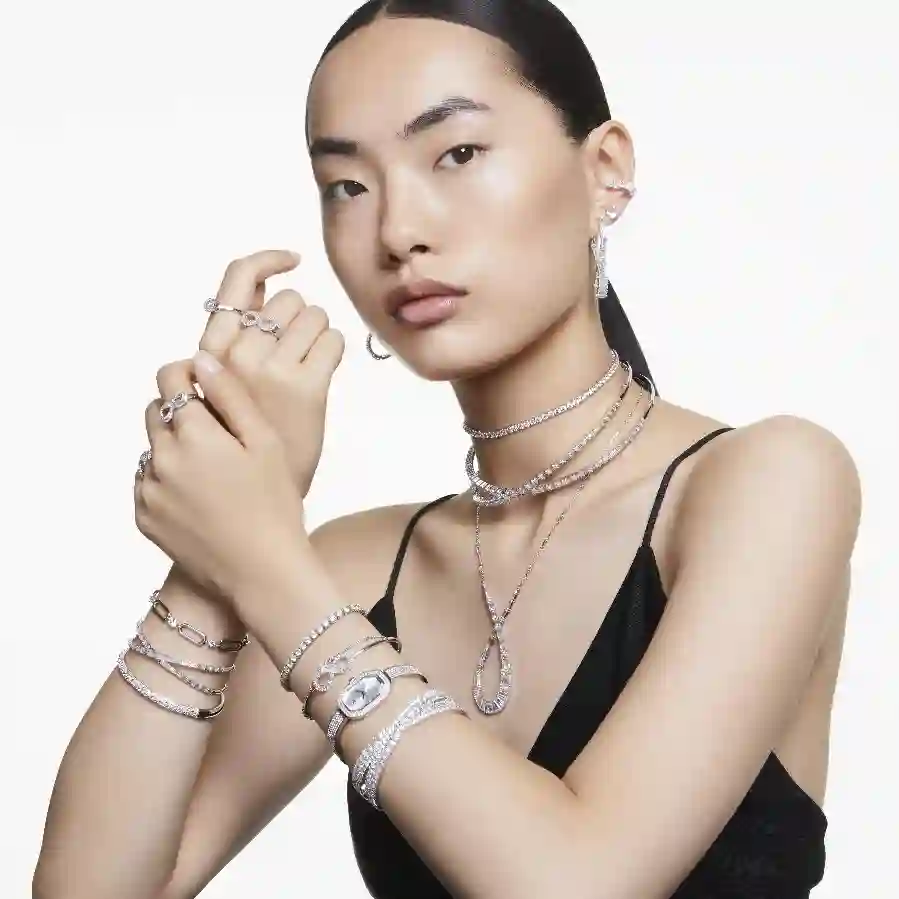 Resim Dextera Bangle Saat, İsviçre Üretimi, Metal bileklik, Gümüş Rengi, Paslanmaz çelik