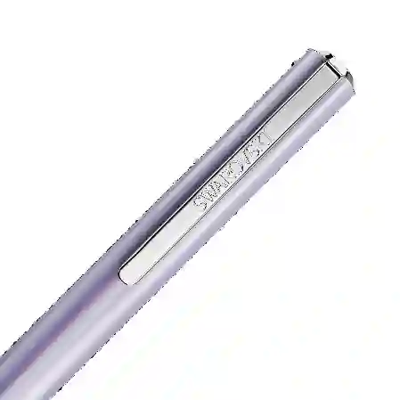 Resim Crystal Shimmer Glide Tükenmez Kalem, Mor, Mor lakeli, krom kaplama