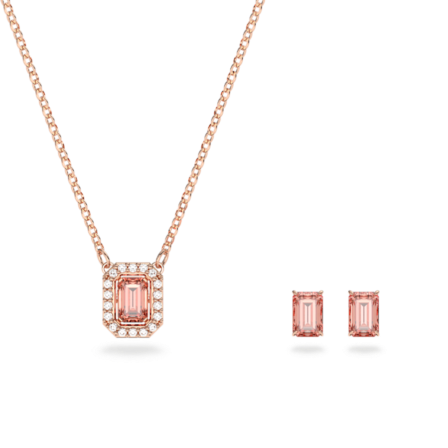 Resim Millenia Set, Sekizgen kesim, Pembe, Pembe altın rengi kaplama