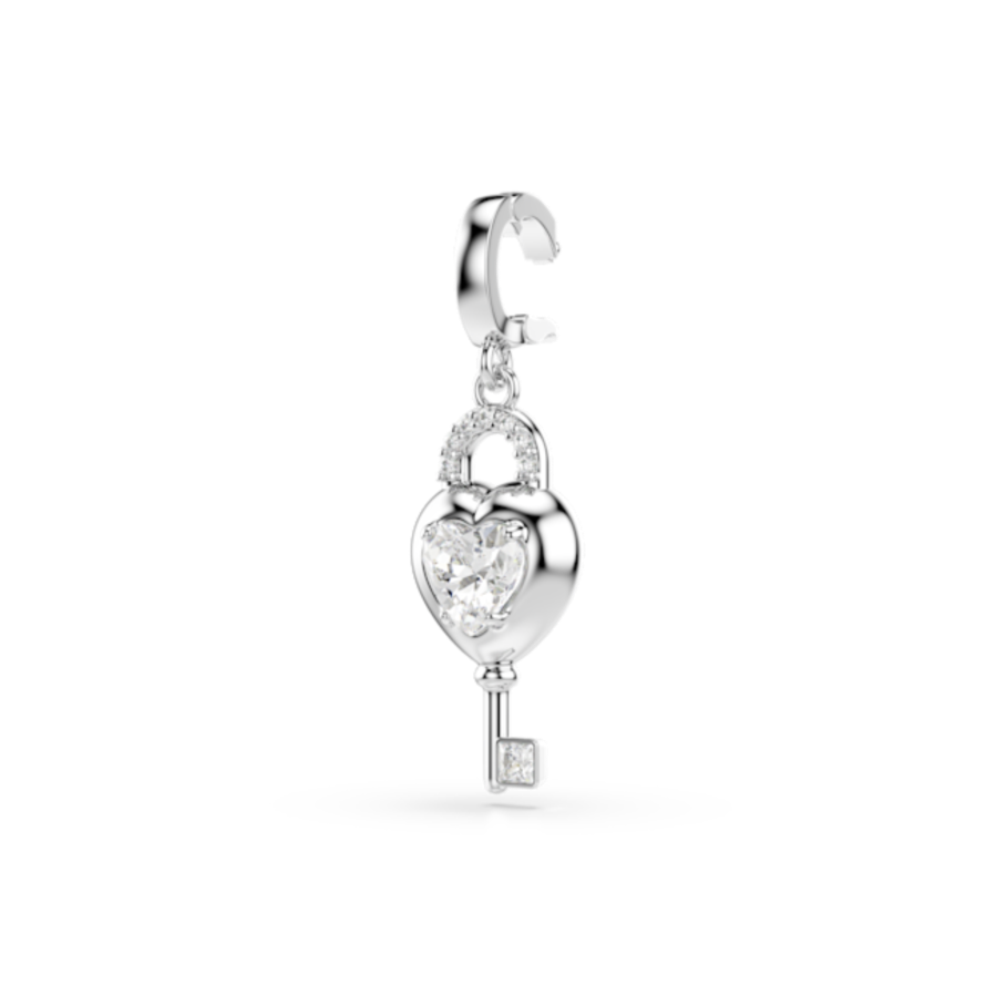 Resim Idyllia Charm, Karışık kesimler, Anahtarlı kalp, Beyaz, Rodyum kaplama
