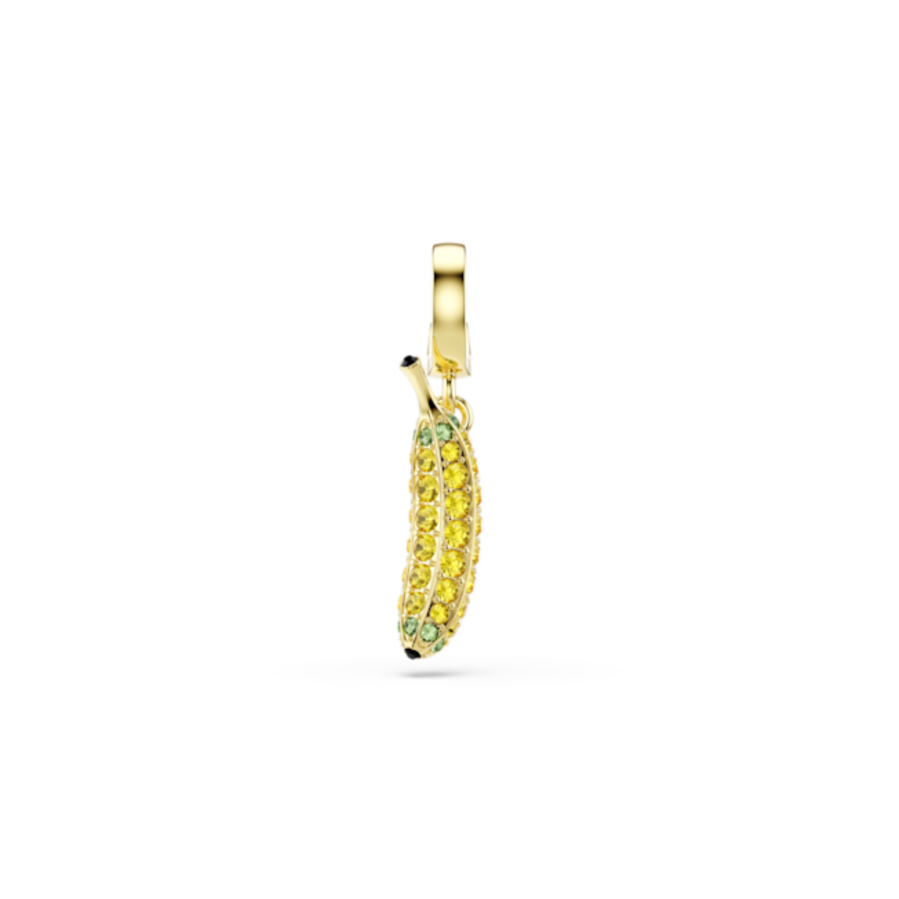 Resim Minions Banana Charm, Pavé, Sarı, Altın rengi kaplama