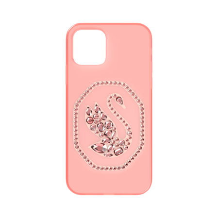 Resim Akıllı Telefon Kılıfı, Kuğu, iPhone® 12/12 Pro, Uçuk pembe