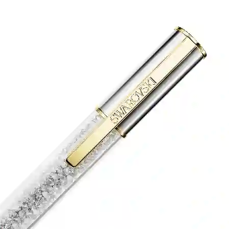 Resim Crystalline Lustre Tükenmez Kalem, Gümüş Rengi, Karışık metal yüzey