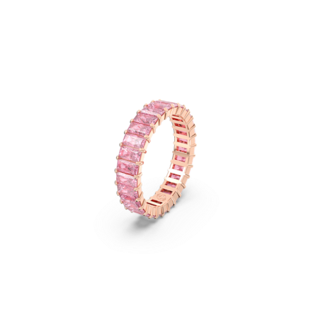 Resim Matrix Yüzük, Baget kesim, Pembe, Pembe altın rengi kaplama
