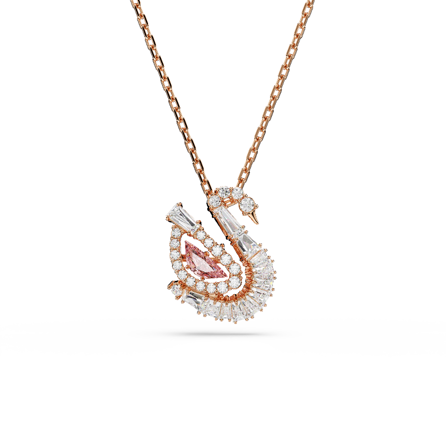 Resim Swan Kolye, Karışık kesimler, Kuğu, Pembe