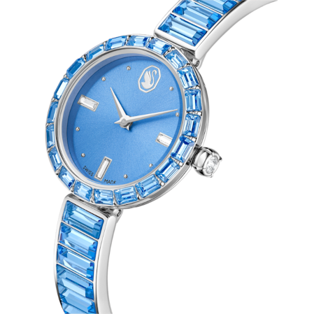 Resim Matrix bangle Saat, İsviçre Üretimi, Kristal bileklik, Mavi, Paslanmaz çelik