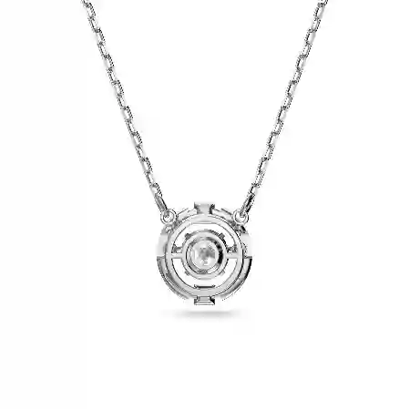 Resim Swarovski Sparkling Dance Kolye, Yuvarlak kesim, Beyaz, Rodyum kaplama