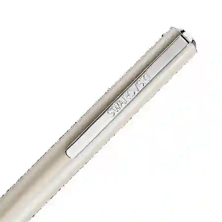 Resim Crystal Shimmer Glide Tükenmez Kalem, Bej, Bej lakeli, krom kaplama