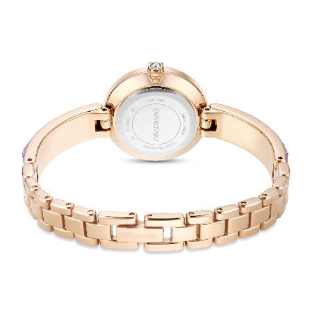 Resim Matrix bangle Saat, İsviçre Üretimi, Kristal bileklik, Mor, Şampanya altın rengi yüzey