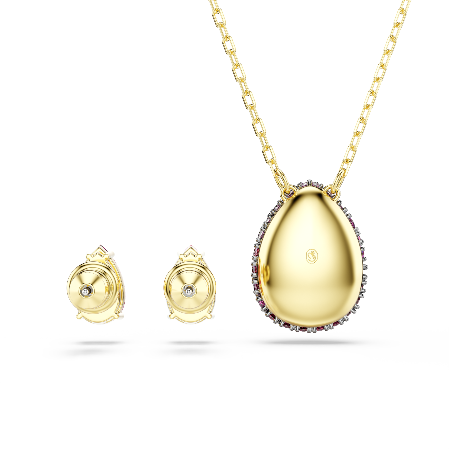 Resim Sublima Set, Set (2), Armut kesim, Kırmızı, 18k altın rengi yüzey