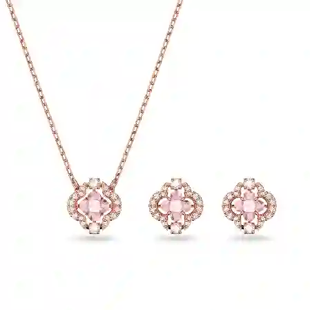 Resim Una Set, Karışık kesimler, Yonca, Pembe, Pembe altın rengi kaplama