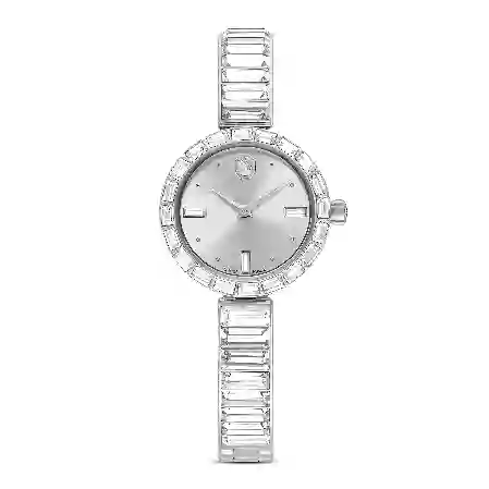 Resim Matrix Bangle Saat, İsviçre Üretimi, Kristal bileklik, Beyaz, Paslanmaz çelik