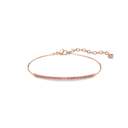 Resim Only Bileklik, Yuvarlak kesim, Pembe, 18k pembe altın rengi yüzey