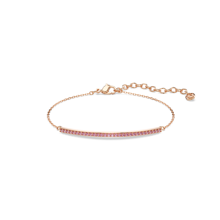 Resim Only Bileklik, Yuvarlak kesim, Pembe, 18k pembe altın rengi yüzey