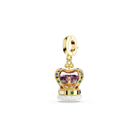 Resim Minions Crown Charm, Karışık kesimler, Çok renkli, Altın rengi kaplama