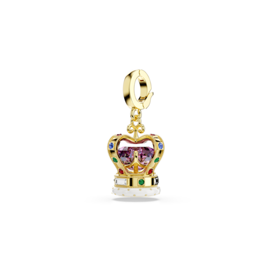 Resim Minions Crown Charm, Karışık kesimler, Çok renkli, Altın rengi kaplama