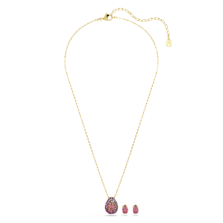 Resim Sublima Set, Set (2), Armut kesim, Kırmızı, 18k altın rengi yüzey