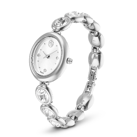 Resim Imber oval Saat, İsviçre Üretimi, Metal bileklik, Gümüş Rengi, Paslanmaz çelik