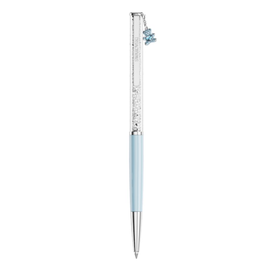 Resim Crystalline Tükenmez Kalem, Ayıcık, Mavi, Mavi lakeli, krom kaplama
