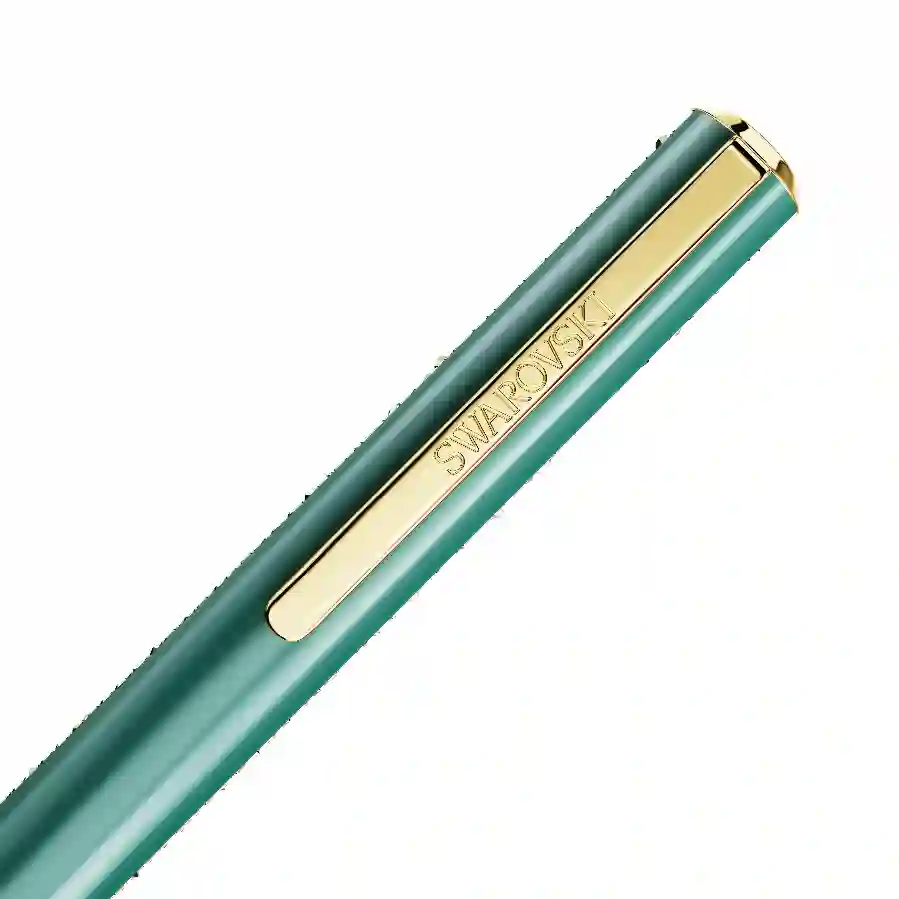 Resim Crystal Shimmer Glide Tükenmez Kalem, Yeşil, Yeşil lakeli, altın rengi kaplama