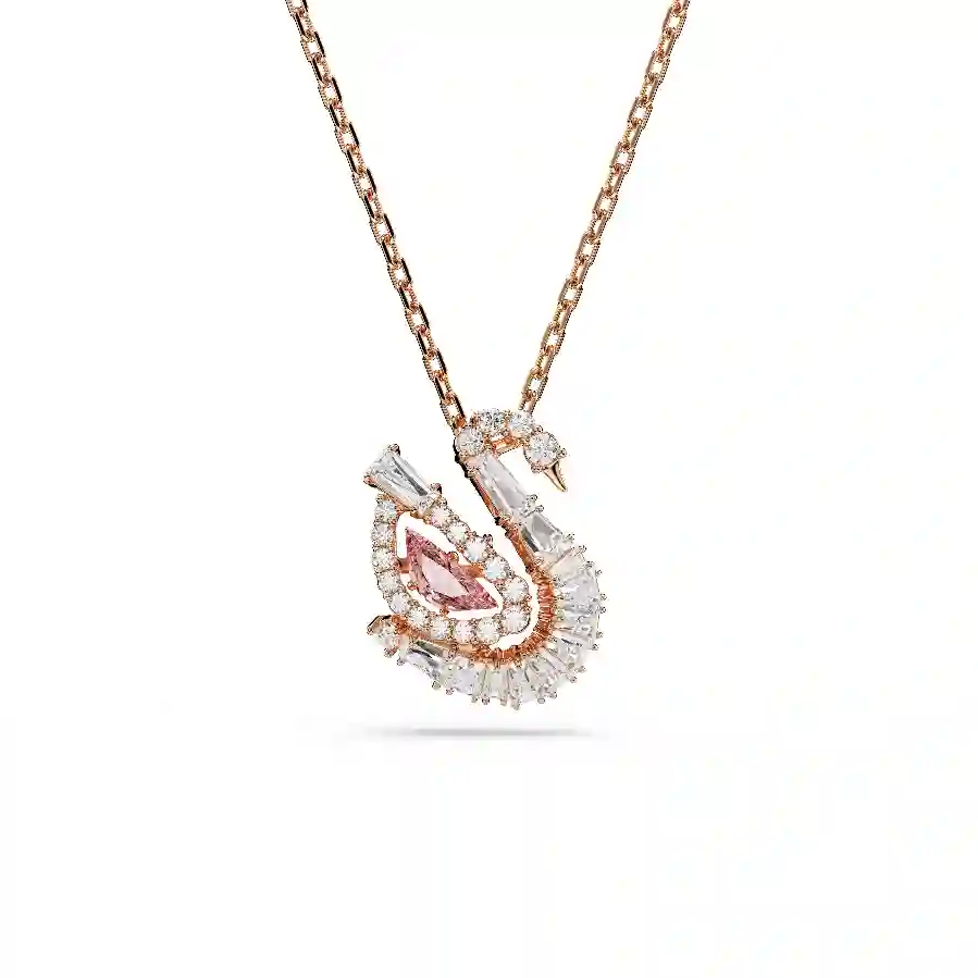 Resim Swan Kolye, Karışık kesimler, Kuğu, Pembe