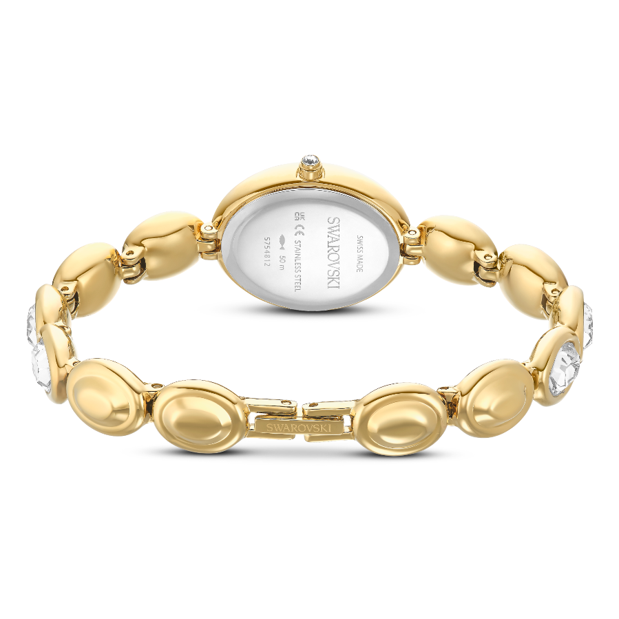 Resim Imber oval Saat, İsviçre Üretimi, Metal bileklik, Altın Rengi, Altın rengi yüzey