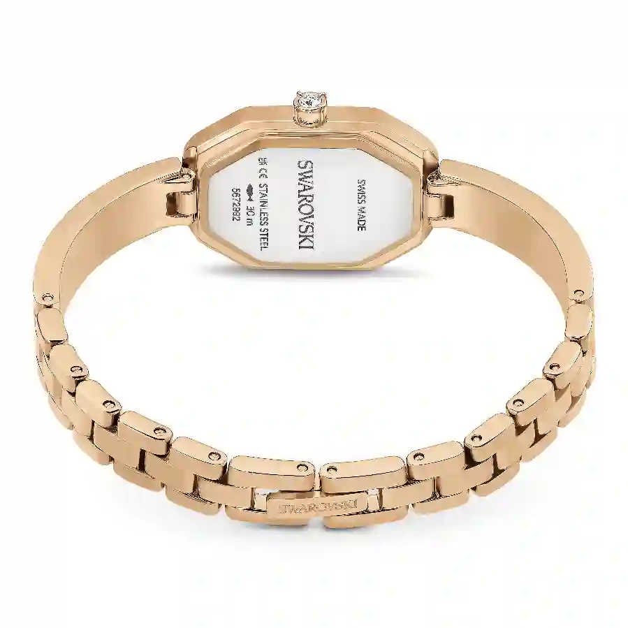 Resim Dextera Bangle Saat, İsviçre Üretimi, Metal bileklik, Rose Altın tonu, Pembe altın rengi yüzey