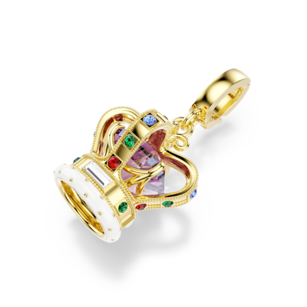 Resim Minions Crown Charm, Karışık kesimler, Çok renkli, Altın rengi kaplama