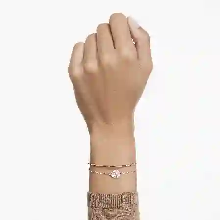 Resim Meteora Bileklik, Beyaz, Pembe altın rengi kaplama