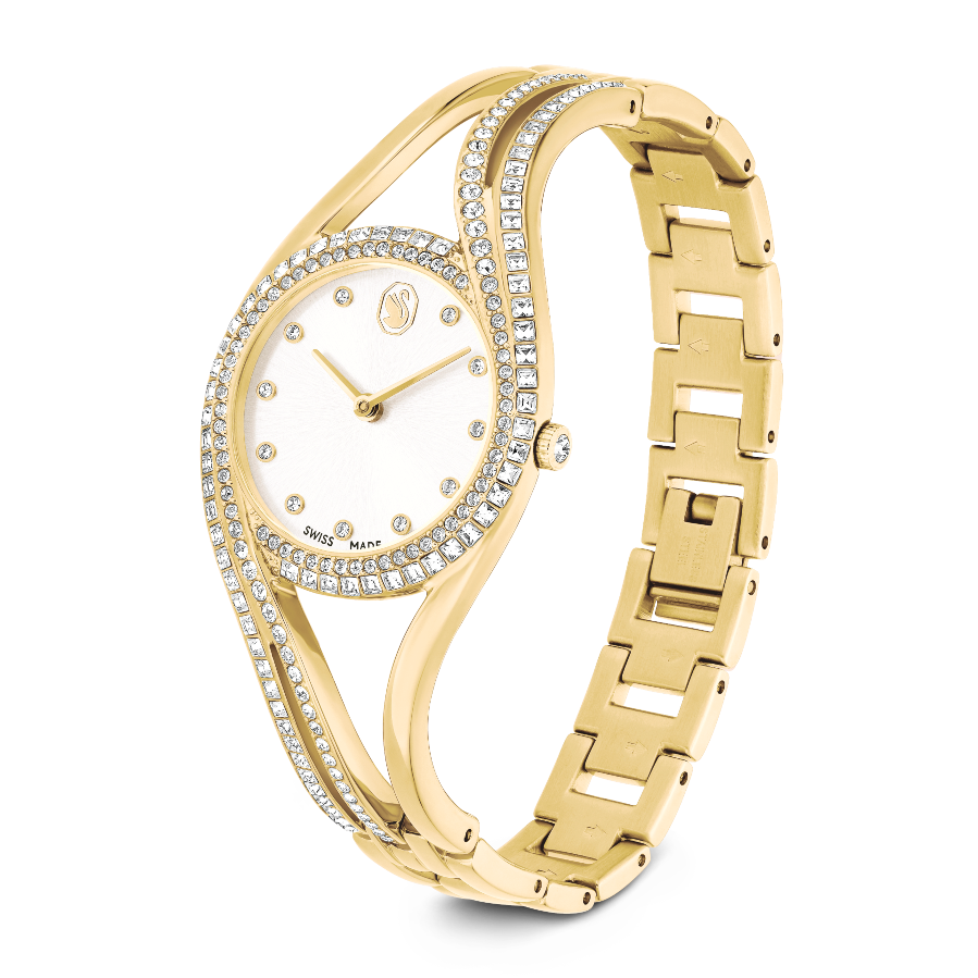 Resim Hyperbola bangle Saat, İsviçre Üretimi, Metal bileklik, Altın Rengi, Altın rengi yüzey